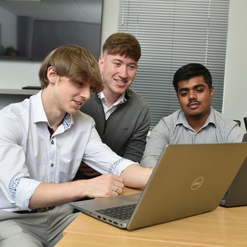 Cloud Accounting Team from Pierce Accountants working on a laptop